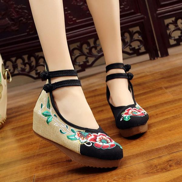 chinese ethnic embroidered women's shoes hard-wearing & anti-skid increased internal cow muscle nice female dress, Black
chinese ethnic embroidered women's shoes hard-wearing & anti-skid increased internal cow muscle nice female dress, Black