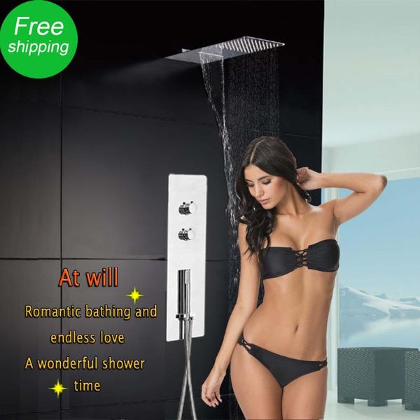 shower panel wall mounted bath faucet bathroom stainless thermostatic mixing valve square head rain waterfall unit sets
shower panel wall mounted bath faucet bathroom stainless thermostatic mixing valve square head rain waterfall unit sets