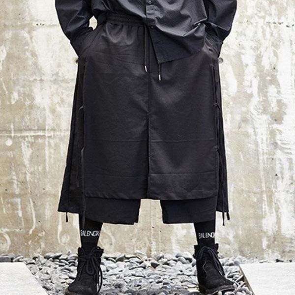 homens estilo japão kimono saia calça masculina moda casual harem calças de palco wear perna larga punk hip hop trajes men's pants, Black
homens estilo japão kimono saia calça masculina moda casual harem calças de palco wear perna larga punk hip hop trajes men's pants, Black