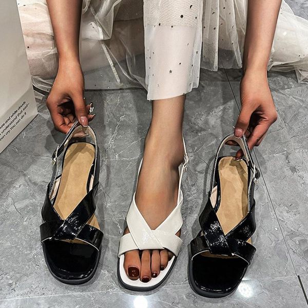 sandals woman spring and summer open toe square with belt buckle low heel fashion bohemia shoes plus size mujer, Black
sandals woman spring and summer open toe square with belt buckle low heel fashion bohemia shoes plus size mujer, Black