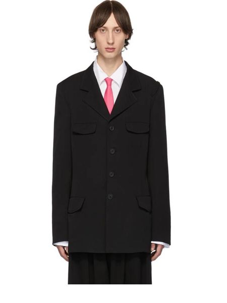 men's suits & blazers menswear personality simple classic fashion trend hair stylist style belted british blazer, White;black
men's suits & blazers menswear personality simple classic fashion trend hair stylist style belted british blazer, White;black