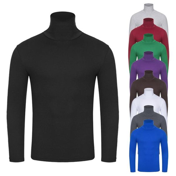 men's t-shirts solid color elastic slim high collar turtleneck long sleeve colour stretch fit bottoming blouse, White;black
men's t-shirts solid color elastic slim high collar turtleneck long sleeve colour stretch fit bottoming blouse, White;black