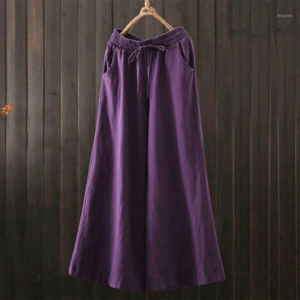 women's pants & capris arrival spring arts style women elastic waist loose cotton linen femme trousers vintage purple wide leg, Black;white
women's pants & capris arrival spring arts style women elastic waist loose cotton linen femme trousers vintage purple wide leg, Black;white