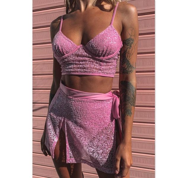 summer 2 piece set women tracksuits dress mesh bra crop and skirt two casual bodycon beach club, Gray
summer 2 piece set women tracksuits dress mesh bra crop and skirt two casual bodycon beach club, Gray