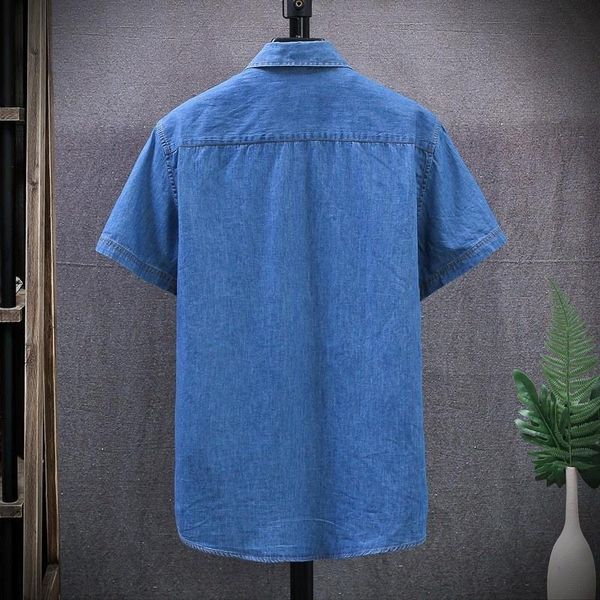 men's casual shirts summer men short sleeve denim shirt single breasted streetwear man cowboy cargo harajuku chemise homme 4xl, White;black
men's casual shirts summer men short sleeve denim shirt single breasted streetwear man cowboy cargo harajuku chemise homme 4xl, White;black