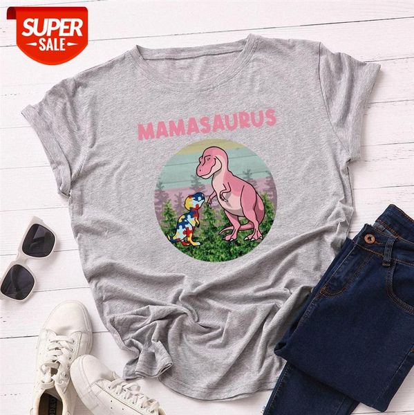 spot cross-border european and american women's creative dinosaur loose round neck short-sleeved cotton t-shirt women #iw9f, White
spot cross-border european and american women's creative dinosaur loose round neck short-sleeved cotton t-shirt women #iw9f, White