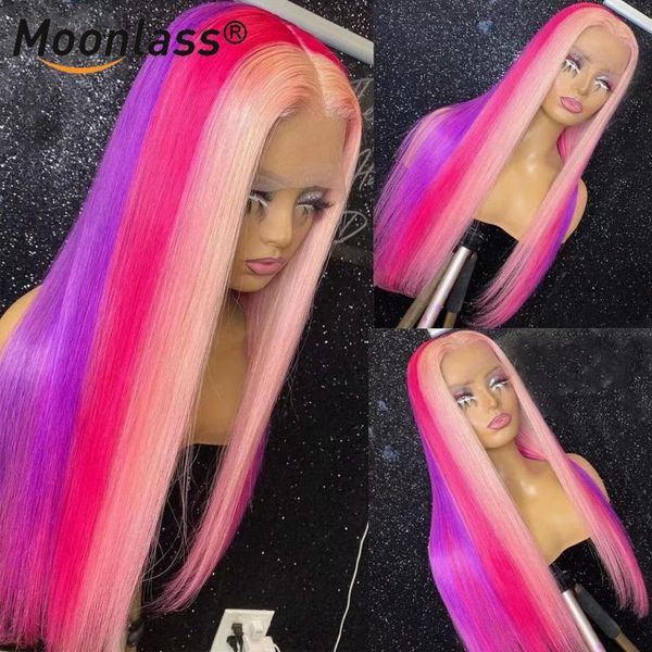 purple blue rainbow highlight wig remy brazilian 180 density straight lace front human hair wigs transparent for women, Black;brown
purple blue rainbow highlight wig remy brazilian 180 density straight lace front human hair wigs transparent for women, Black;brown
