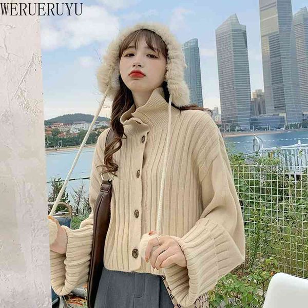 werueruyu women's cropped cardigan sweaters female black short sweater o neck single breasted sweater woman knitted cardigan 210608, White;black
werueruyu women's cropped cardigan sweaters female black short sweater o neck single breasted sweater woman knitted cardigan 210608, White;black