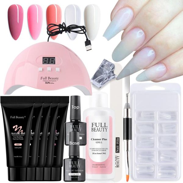 nail art kits 13/9pc gel extension poly kit fast drying uv lamp acrylic clear polish for manicures nails building form set be1863
nail art kits 13/9pc gel extension poly kit fast drying uv lamp acrylic clear polish for manicures nails building form set be1863