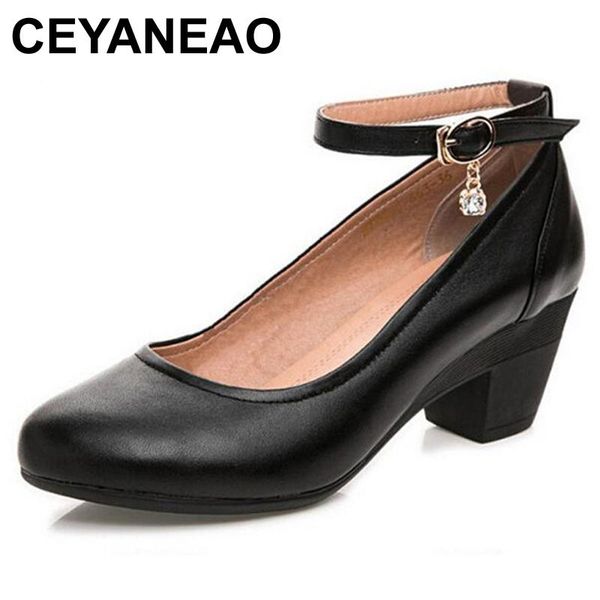 dress shoes ceyaneao selling fashion spring high heels women's plus size ol work genuine leather woman e1964, Black
dress shoes ceyaneao selling fashion spring high heels women's plus size ol work genuine leather woman e1964, Black