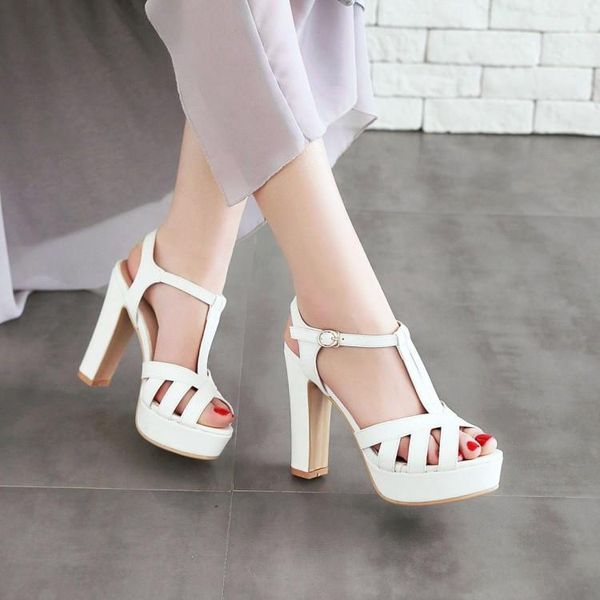 women sandals square high heels platform peep toe lady shoes t-strap hollow out dress party black white 2021
women sandals square high heels platform peep toe lady shoes t-strap hollow out dress party black white 2021