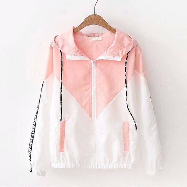 women's trench coats summer thin women coat sunscreen sun protection clothing color matching hooded outwear student short female 844, Tan;black
women's trench coats summer thin women coat sunscreen sun protection clothing color matching hooded outwear student short female 844, Tan;black