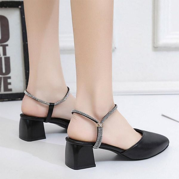 slippers plus size 35-42 women pointed toe crystal sandals square heel dress shoes mid heels ladies sandalias mujer 9160g, Black
slippers plus size 35-42 women pointed toe crystal sandals square heel dress shoes mid heels ladies sandalias mujer 9160g, Black