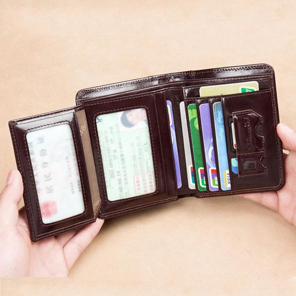 wallets 2021 rfid men's wallet genuine leather vintage black purse for men mini card holder male short high quality, Red;black
wallets 2021 rfid men's wallet genuine leather vintage black purse for men mini card holder male short high quality, Red;black