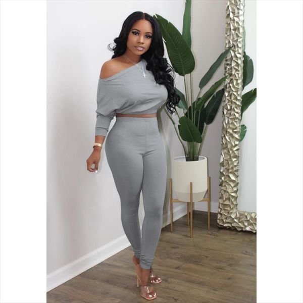 2 piece casual solid womens pants color long sleeve oblique collar high waist elastic pocket trousers sports outfits, White
2 piece casual solid womens pants color long sleeve oblique collar high waist elastic pocket trousers sports outfits, White