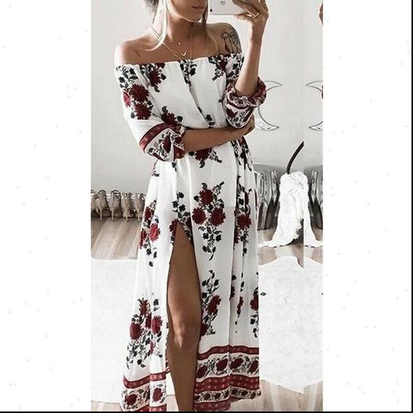 off shoulder floral print womens dresses half sleeve maxi boho beach party dress slash long robe femme, Black;gray
off shoulder floral print womens dresses half sleeve maxi boho beach party dress slash long robe femme, Black;gray