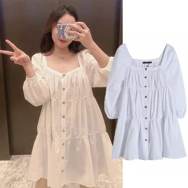 casual dresses 2021 ladies spring new fashion pure color poplin mini square neck long sleeve single breasted decorative par z6ov, Black;gray
casual dresses 2021 ladies spring new fashion pure color poplin mini square neck long sleeve single breasted decorative par z6ov, Black;gray