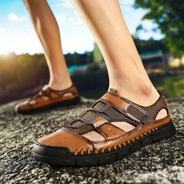 sandals 2021 summer leather men outdoor beach flat comfortable fashion mens breathable water trekking shoes large sizes, Black
sandals 2021 summer leather men outdoor beach flat comfortable fashion mens breathable water trekking shoes large sizes, Black