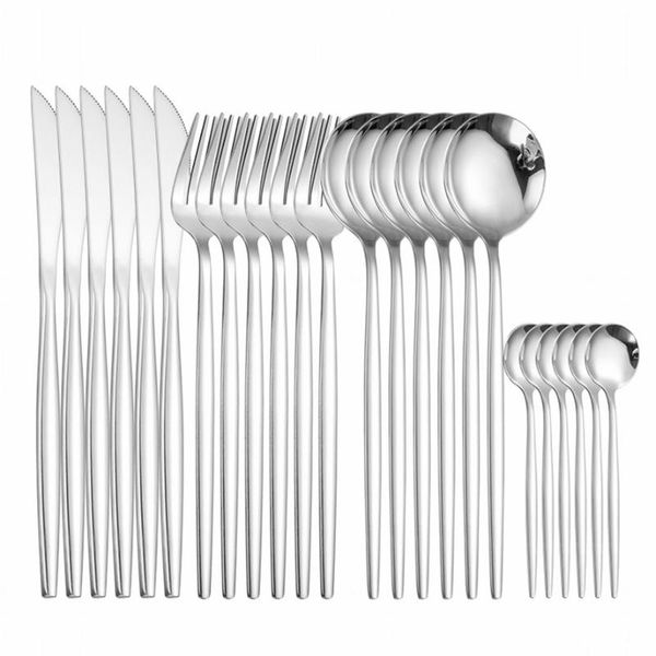 dinnerware sets silver cutlery set stainless steel tableware luxury reusable flatware spoon fork knife kitchen utensils
dinnerware sets silver cutlery set stainless steel tableware luxury reusable flatware spoon fork knife kitchen utensils