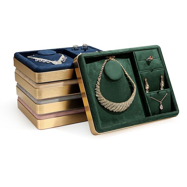 jewelry tray display stand factory direct sales metal frame ring necklace watch tray deskprop rack, Black
jewelry tray display stand factory direct sales metal frame ring necklace watch tray deskprop rack, Black
