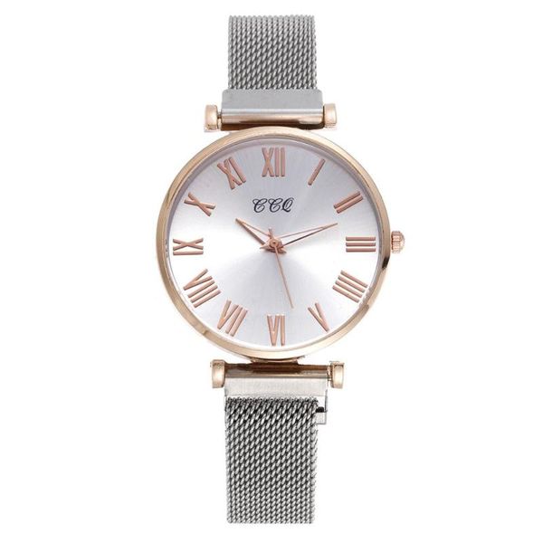women watches rose gold black magnet watch ladies ultra-thin dial bracelet wristwatches luxury quartz clock zegarek, Slivery;brown
women watches rose gold black magnet watch ladies ultra-thin dial bracelet wristwatches luxury quartz clock zegarek, Slivery;brown