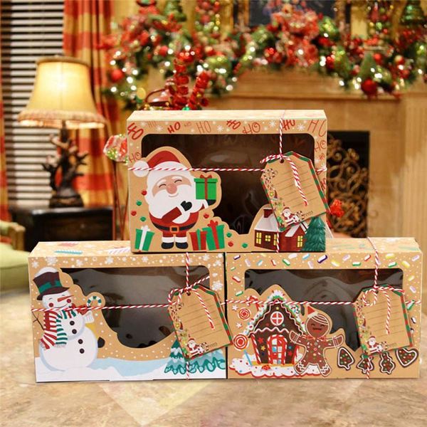 gift wrap kraft paper candy boxes merry christmas cookie box snowman santa claus clear window packaging bag year decoration
gift wrap kraft paper candy boxes merry christmas cookie box snowman santa claus clear window packaging bag year decoration