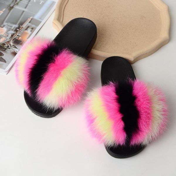 women's colorful fur slippers ladies slides female fluffy sandals girl's fashion flip flops plush woman house shoes 2021, Black
women's colorful fur slippers ladies slides female fluffy sandals girl's fashion flip flops plush woman house shoes 2021, Black