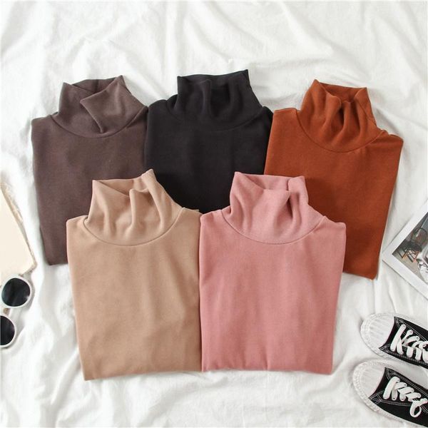 women's t-shirt winter women casual solid turtleneck long sleeve tshirt n vogue vintage cute ladies kawaii tee shirts, White
women's t-shirt winter women casual solid turtleneck long sleeve tshirt n vogue vintage cute ladies kawaii tee shirts, White