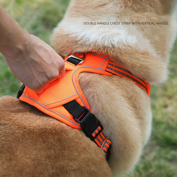 reflective nylon dog harness padded adjustable safety durable dogs vest chest vertical handle traction leads for german shepherd
reflective nylon dog harness padded adjustable safety durable dogs vest chest vertical handle traction leads for german shepherd