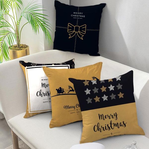 cushion/decorative pillow nanacoba christmas cushion cover home decoration short plush soft throw pillowcase black golden square 45x45cm
cushion/decorative pillow nanacoba christmas cushion cover home decoration short plush soft throw pillowcase black golden square 45x45cm
