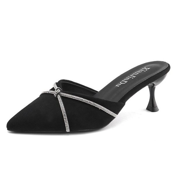 women slippers pointed toe designers thin high heel sandals rhinestone luxury black mules shoes outside dress woman slides
women slippers pointed toe designers thin high heel sandals rhinestone luxury black mules shoes outside dress woman slides