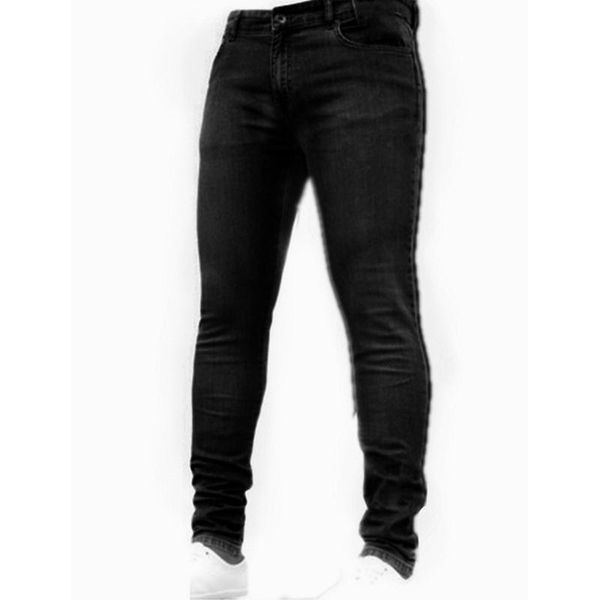 men's jeans 2021 autumn fashion tight denim zipper trouser men spring slim mid waist pants streetwear casual solid little feet jean for, Blue
men's jeans 2021 autumn fashion tight denim zipper trouser men spring slim mid waist pants streetwear casual solid little feet jean for, Blue