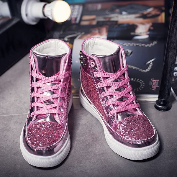 pink platform canvas sneakers woman fashion high pu vulcanize shoes sequin casual shoes women chaussures femme calzado mujer
pink platform canvas sneakers woman fashion high pu vulcanize shoes sequin casual shoes women chaussures femme calzado mujer