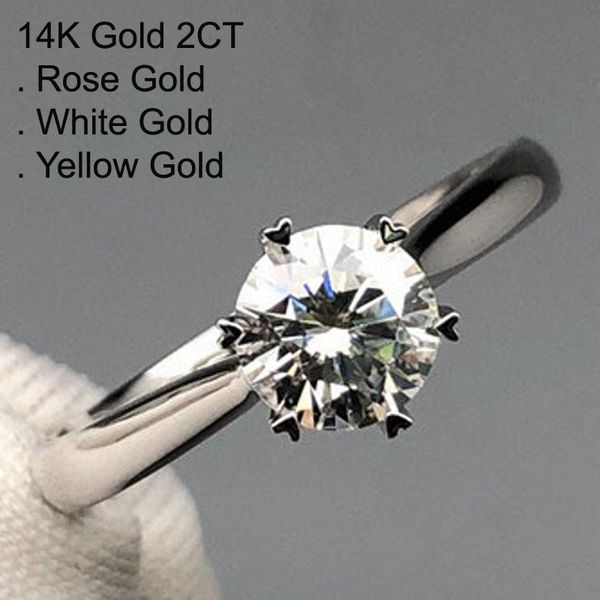 cluster rings 14k gold 2 moissanite diamond ring women classic round heart crown wedding party engagement anniversary ct d color, Golden;silver
cluster rings 14k gold 2 moissanite diamond ring women classic round heart crown wedding party engagement anniversary ct d color, Golden;silver