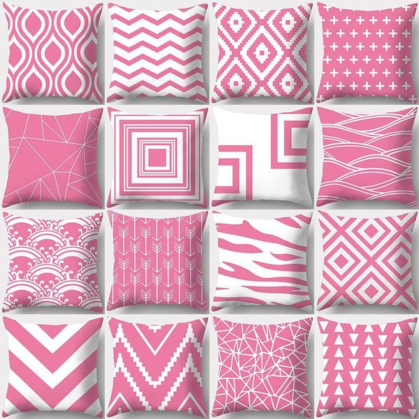 cushion/decorative pillow pink geometric pattern decorative cushions pillowcase polyester cushion cover throw sofa decoration pillowcover 40
cushion/decorative pillow pink geometric pattern decorative cushions pillowcase polyester cushion cover throw sofa decoration pillowcover 40