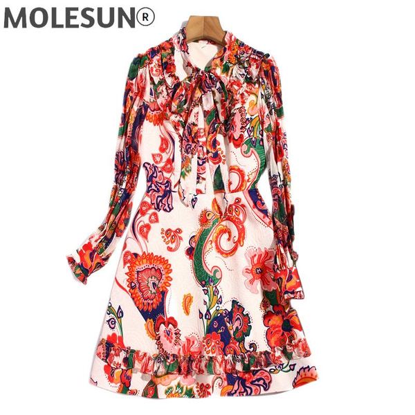 casual dresses spring autumn designer chiffon long sleeve red printed bow ribbon fashion vacation vintage chic women's mini dress, Black;gray
casual dresses spring autumn designer chiffon long sleeve red printed bow ribbon fashion vacation vintage chic women's mini dress, Black;gray