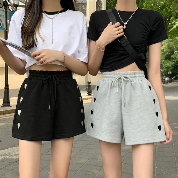 women's shorts korean version net red love leisure gray sports guard pants wide leg high waist thin loose three-part, White;black
women's shorts korean version net red love leisure gray sports guard pants wide leg high waist thin loose three-part, White;black