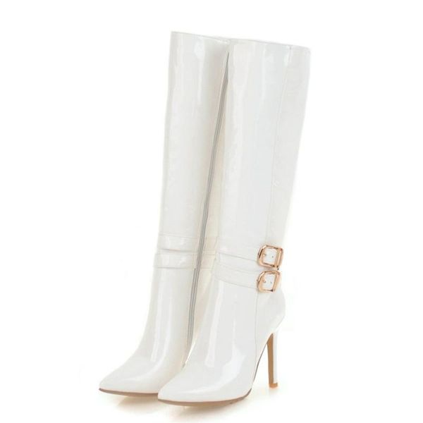 boots pointed toe knee high women shoes 2021 winter women's fashion red white party fetish large size 48, Black
boots pointed toe knee high women shoes 2021 winter women's fashion red white party fetish large size 48, Black