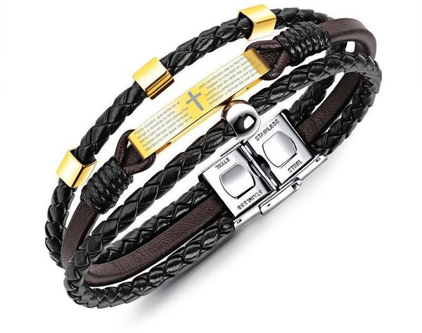 fashionable retro titanium steel men's bracelet multi-layer design link, chain, Black
fashionable retro titanium steel men's bracelet multi-layer design link, chain, Black