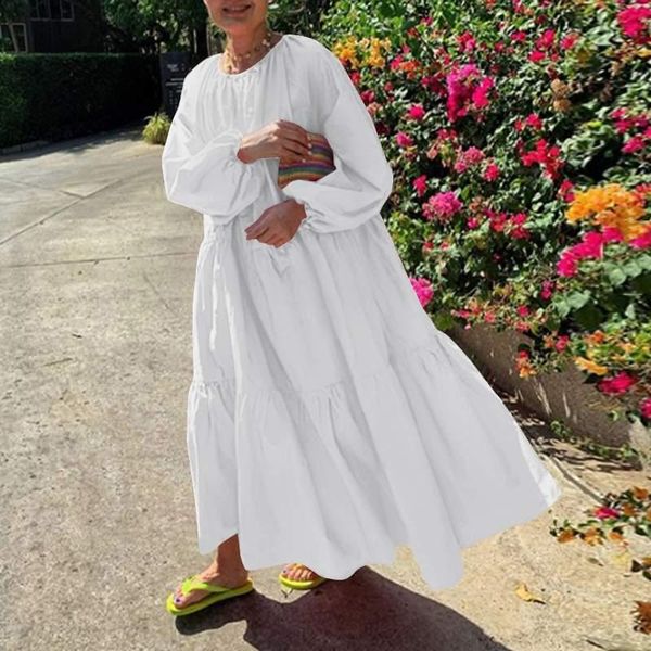casual dress women solid long sleeve lantern ruffled maxi holiday vestido 2021 vonda robe femme sundress 5xl dresses, Black;gray
casual dress women solid long sleeve lantern ruffled maxi holiday vestido 2021 vonda robe femme sundress 5xl dresses, Black;gray