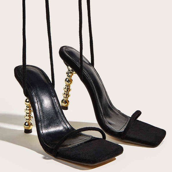 women's lace up sandals, sexy, square head, metal high heels, evening dress, black, size 412, new summer collection of 2022
women's lace up sandals, sexy, square head, metal high heels, evening dress, black, size 412, new summer collection of 2022