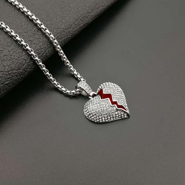 pendant necklaces silver color/gold color stainless steel iced out blin broken heart necklace for women men streetwear hiphop jewelry
pendant necklaces silver color/gold color stainless steel iced out blin broken heart necklace for women men streetwear hiphop jewelry