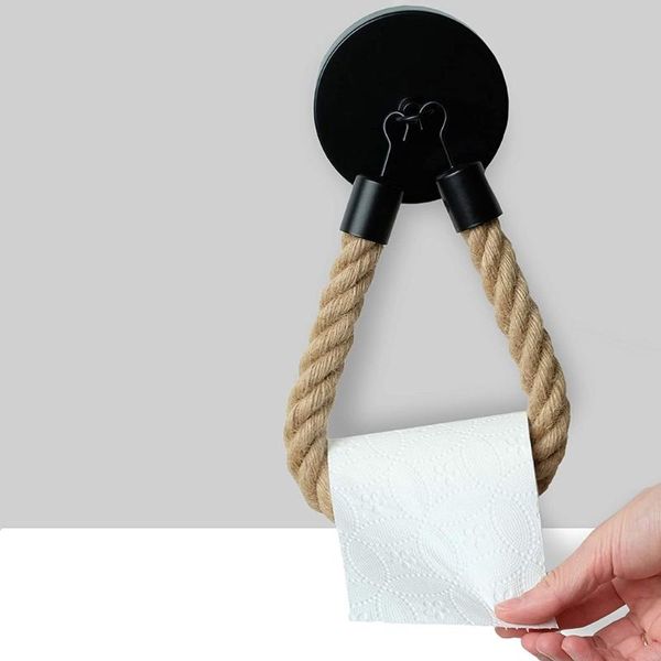 toilet paper holders roll holder retro kitchen wall mounted jute rope rack
toilet paper holders roll holder retro kitchen wall mounted jute rope rack