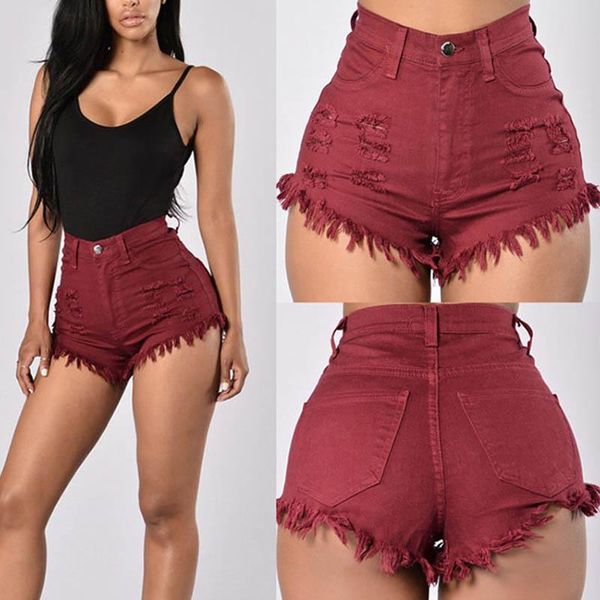 women's shorts fashion summer women denim elastic high waist solid color frayed tassel lady girls casual tight jeans cx17, White;black
women's shorts fashion summer women denim elastic high waist solid color frayed tassel lady girls casual tight jeans cx17, White;black