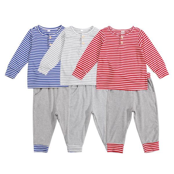 clothing sets baby 2-piece autumn suit cotton long-sleeved round neck striped + stretch waist pants high quality, White
clothing sets baby 2-piece autumn suit cotton long-sleeved round neck striped + stretch waist pants high quality, White