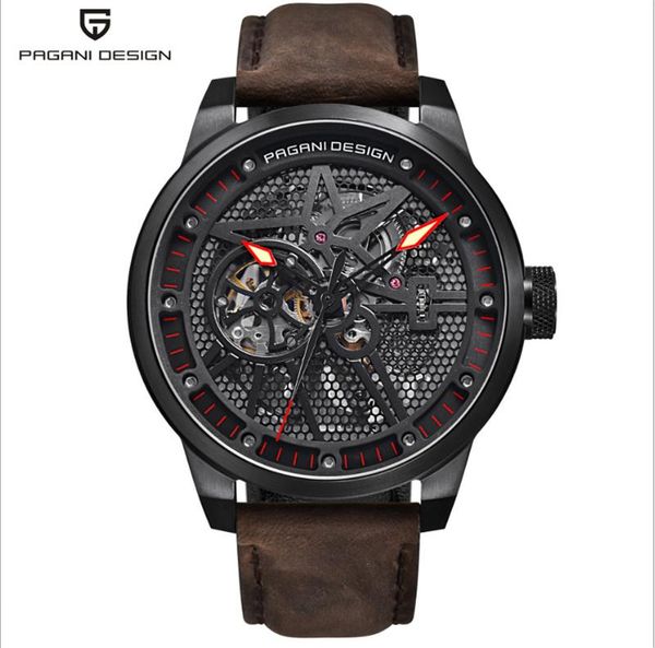 wristwatches 43mm automatic mechanical pagani business mens watches stainless steel case and leather strap analog clock a343, Slivery;brown
wristwatches 43mm automatic mechanical pagani business mens watches stainless steel case and leather strap analog clock a343, Slivery;brown