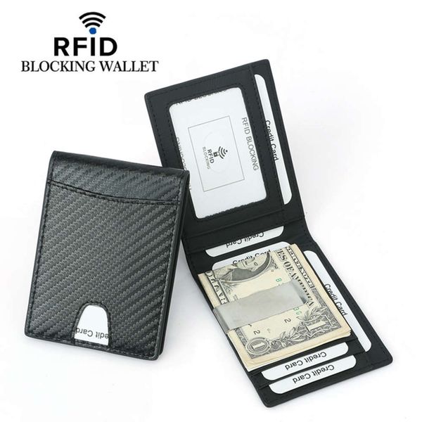 the wallet men's carbon fiber pattern dollar clip bag short fashion wallet rfid magnetic, Black
the wallet men's carbon fiber pattern dollar clip bag short fashion wallet rfid magnetic, Black