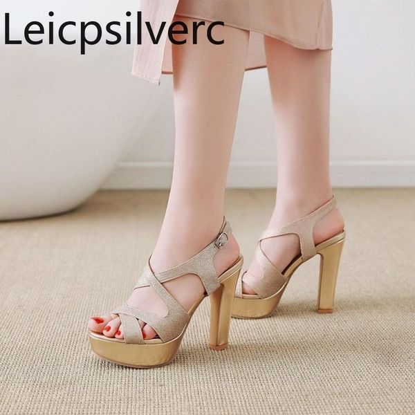 spring and summer open toe sequin waterproof platform super high heel sandals womens thick hollow rome women's shoes, Black
spring and summer open toe sequin waterproof platform super high heel sandals womens thick hollow rome women's shoes, Black
