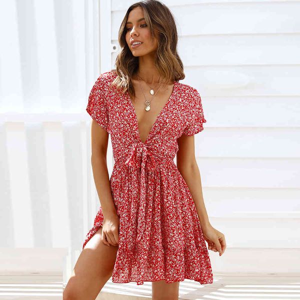 fashion summer women dress casual floral printed short sleeve dress deep v-neck bandage high waist mini ruffle dresses 210412, Black;gray
fashion summer women dress casual floral printed short sleeve dress deep v-neck bandage high waist mini ruffle dresses 210412, Black;gray