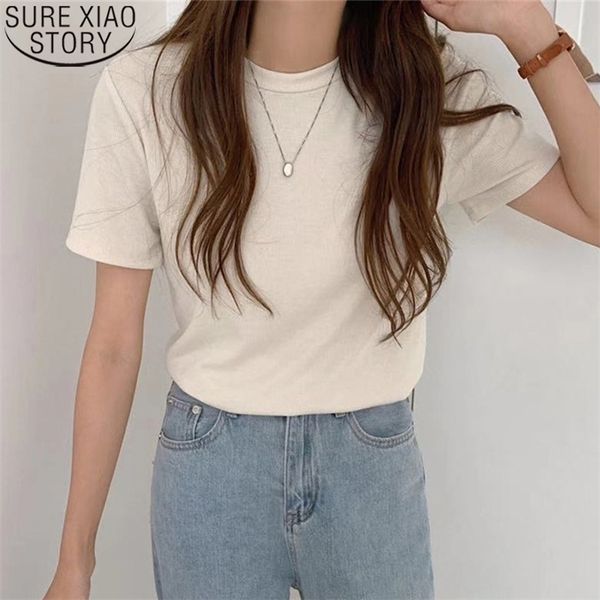 fashion knitted tshirt short sleeve korean o neck t shirt casual women t-shirts summer solid tees female 13913 210506, White
fashion knitted tshirt short sleeve korean o neck t shirt casual women t-shirts summer solid tees female 13913 210506, White
